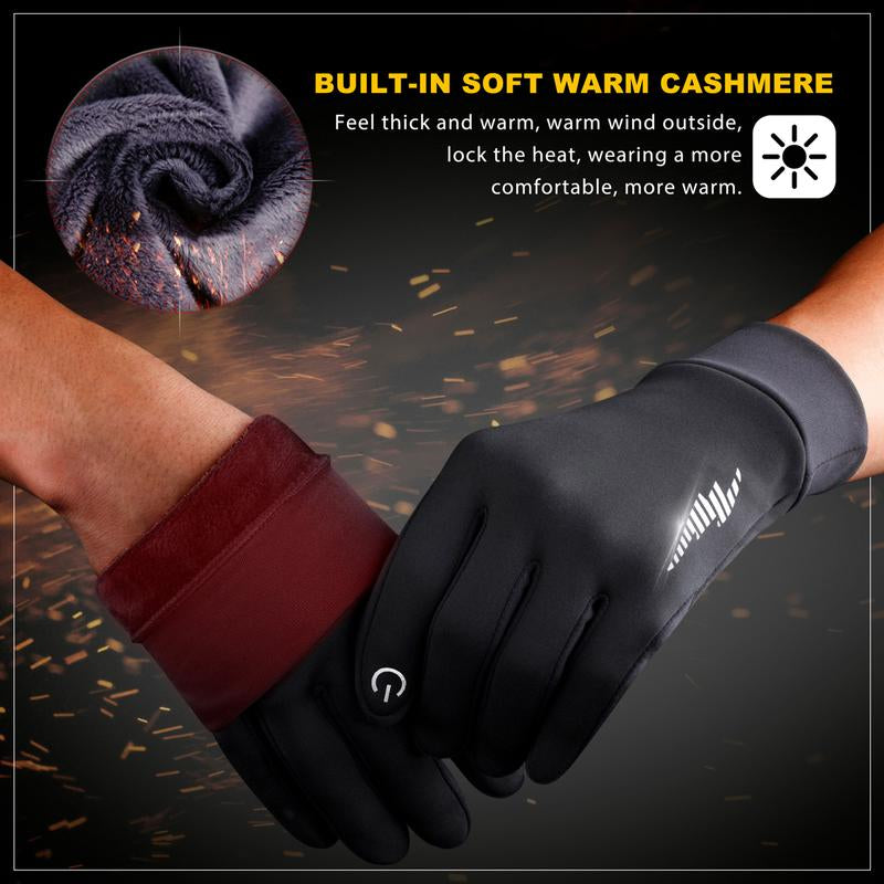 Winter Gloves Women Men Ski Gloves Liners Thermal Warm Touch Screen, Perfect for Cycling, Running, Driving, Hiking, Walking, Texting, Freezer Work, Gardening, and Daily Activities 102
